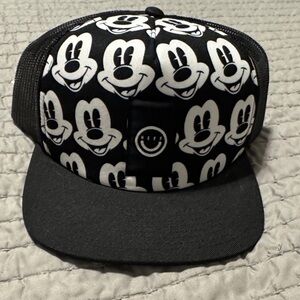 Black and White Mickey Mouse Ball Cap
